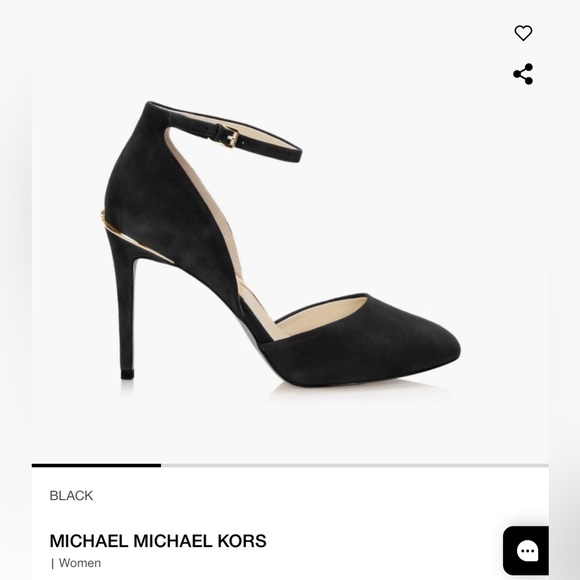Michael Kors Black Ankle Strap Heels - Picture 1 of 4